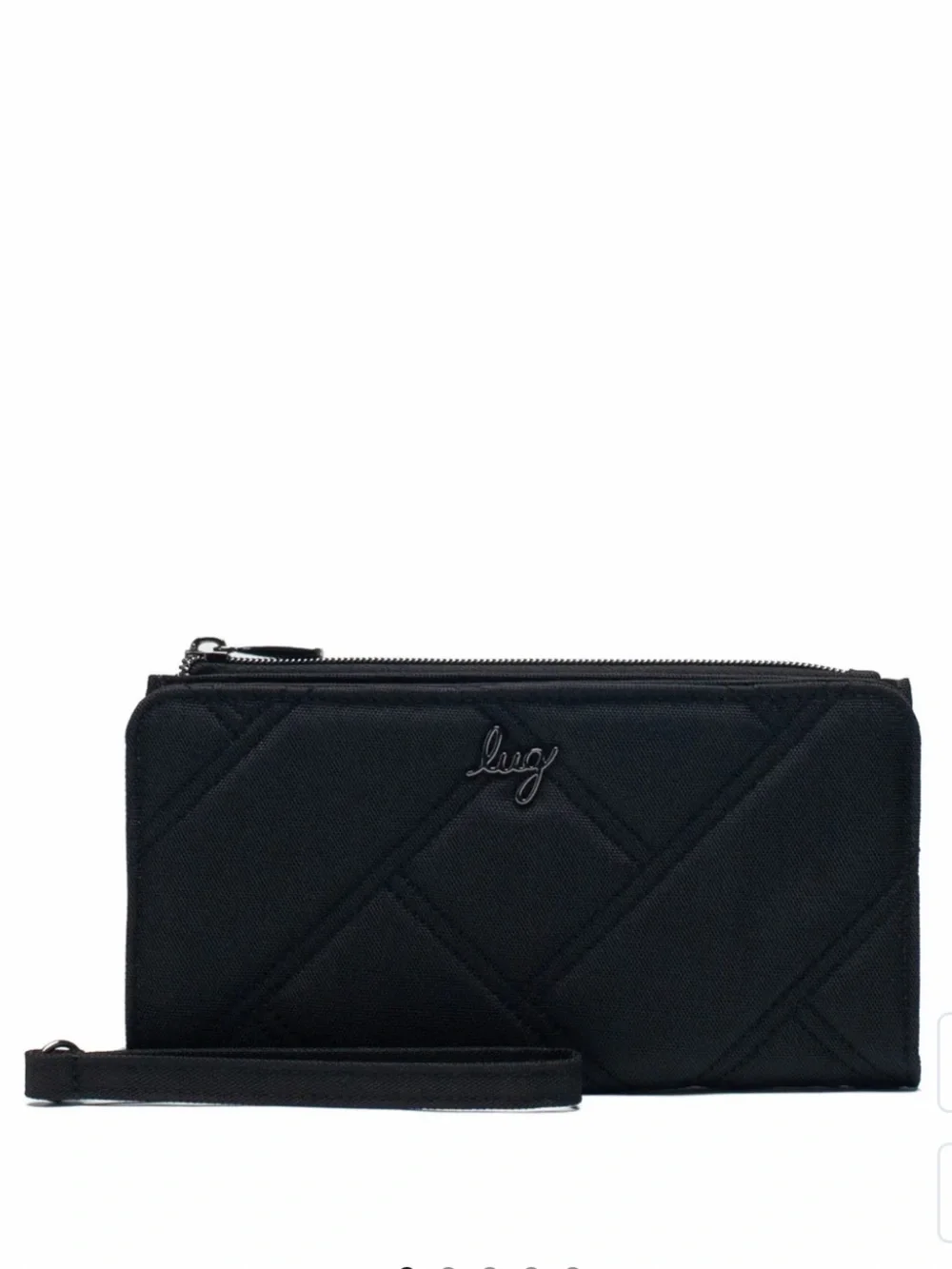 NWT Lug Arabesque Ultra-Zip RFID Wallet in Black